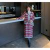 Women's Plus Size Small Fragrant Wind Autumn Top Skirt Skirt Loose Two Piece Suit
