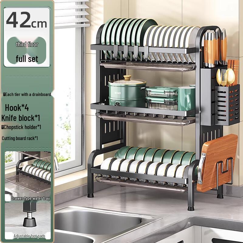 

Yunshuang 3-Tier Countertop Kitchen Dish Drying Rack