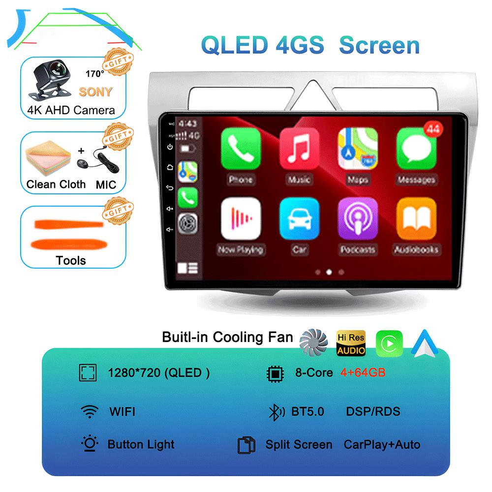 Car Radio Android 14 For Kia Morning Picanto 2007 2008 2009 2010 Navigation Multimedia Player Stereo GPS WiFi+4G Carplay+Auto BT