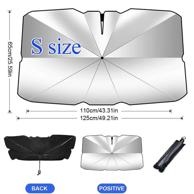 

Складной автомобильный солнцезащитный зонт для летнего солнца, защитный козырек от солнца для внутреннего лобового стекла, аксессуары для защиты от солнца для затенения