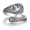 Vintage Butterfly Dragonfly Sunflower Pattern Adjustable Ring Women Simple Creative Party Personalized Jewelry Accessories