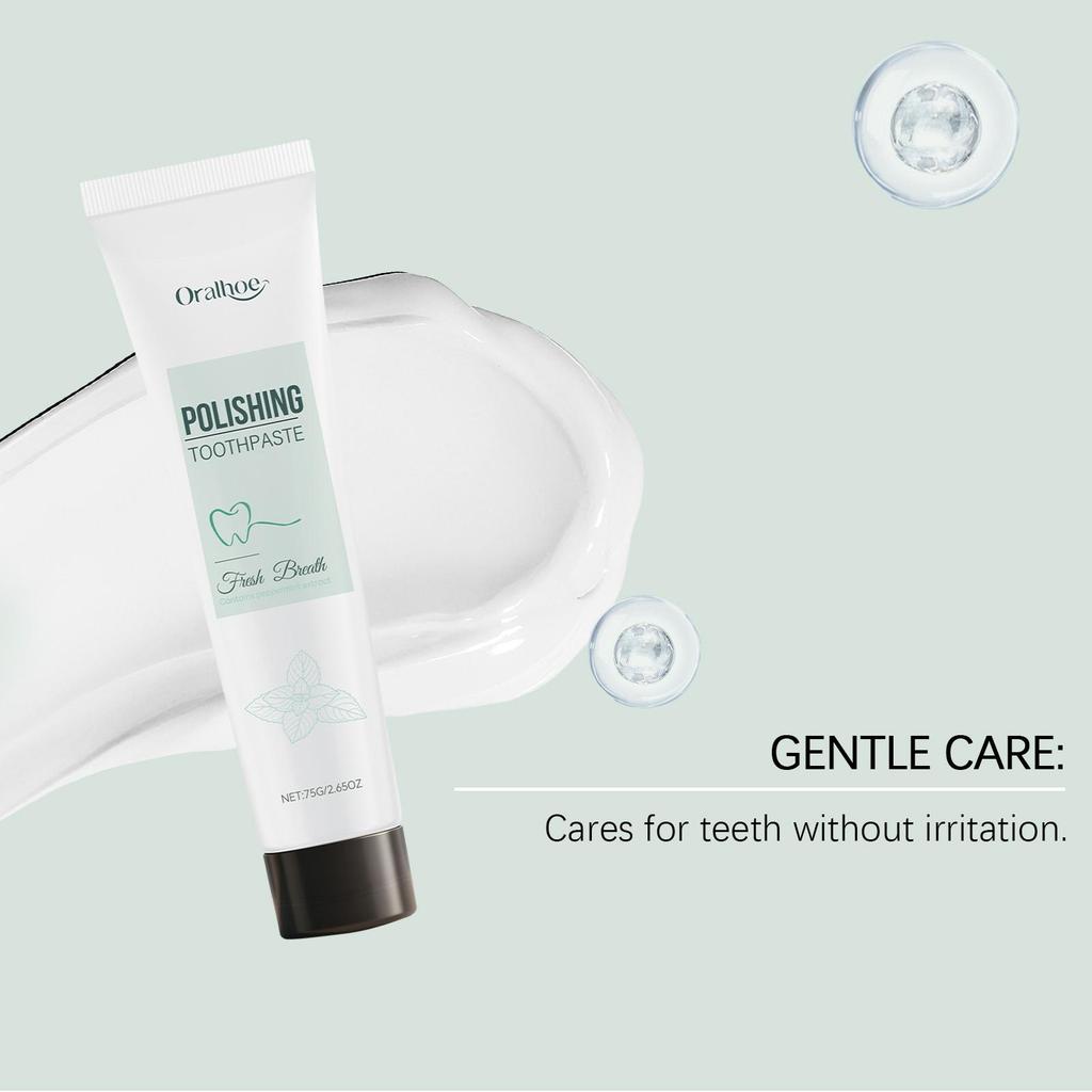 Teeth Stain Removal Toothpaste Easily Remove Yellow Teeth Protect Tooth Enamel Lasting Fresh Breath Mint Fresh Care Toothpaste