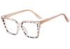 Fashion Square Reading Glasses Women Men Trendy Colorful Big Frame Blue Light Blocking Computer Eyeglasses +2 +5