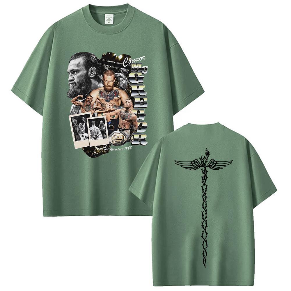 Conor Mcgregor The Notorious Maglietta Grafica Vintage Unisex Moda Donna Gotica Magliette Oversize Top Estivi 100% Cotone Maglietta