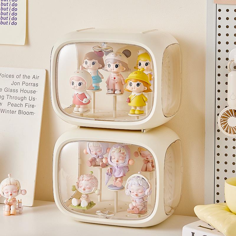 Espositore a cremagliera in acrilico per capsule: Armadietto per Riporre Figure Blind Box