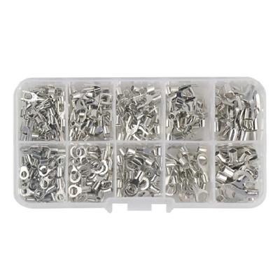 320pcs Wire Crimp Connectors Non-Insulated Ring Fork U-Type O-Type Terminals