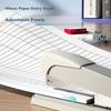 Deli Stapler Three-Piece Combination Set (Stapler, Staples, Staple Remover) Stapler, White 0359