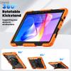 For Xiaomi Redmi Pad2 Pad 2 11 Inch 2025 Shockproof Silicon PC Hybrid Tablet Cover Stand Hand Shoulder Strap Rugged Case Funda