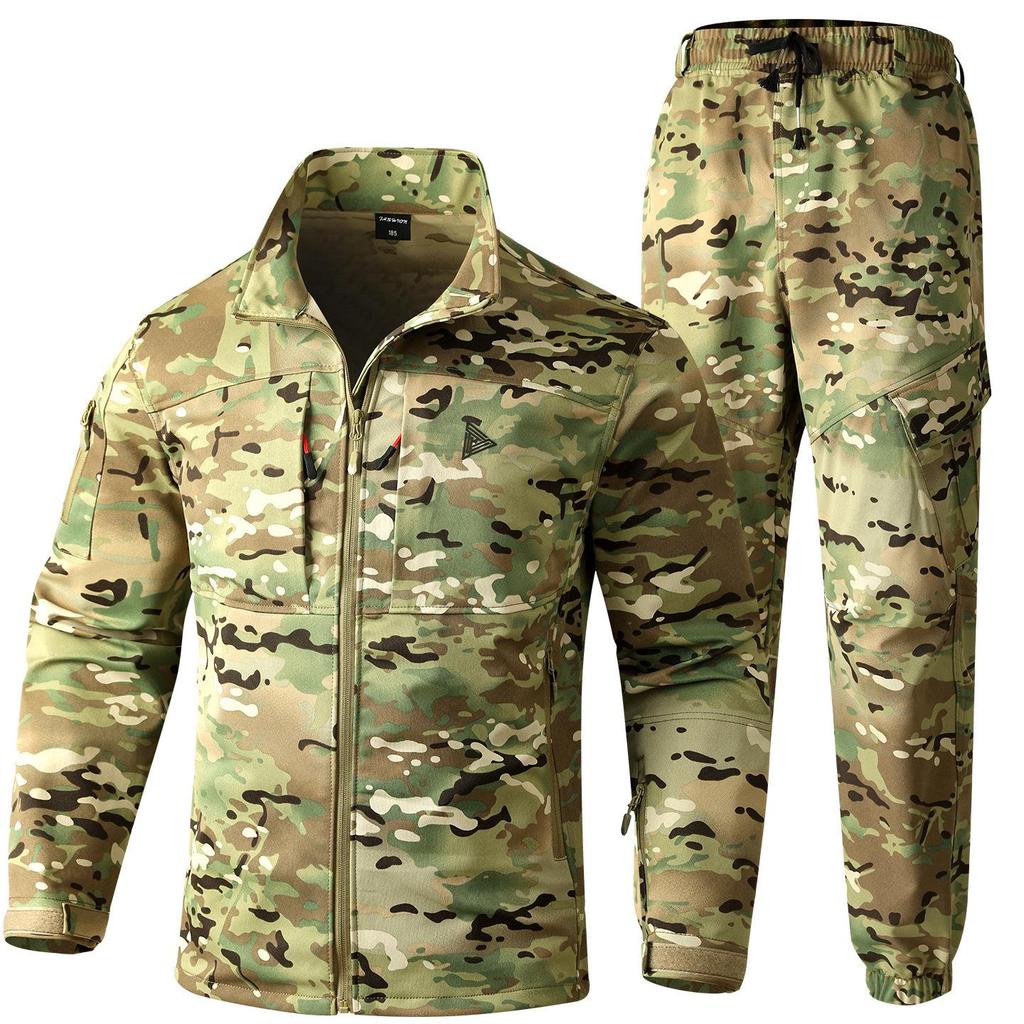 Herren Tarnung Arbeitskleidungs-Set: Robuste taktische Outdoor-Uniform für Frühling & Herbst