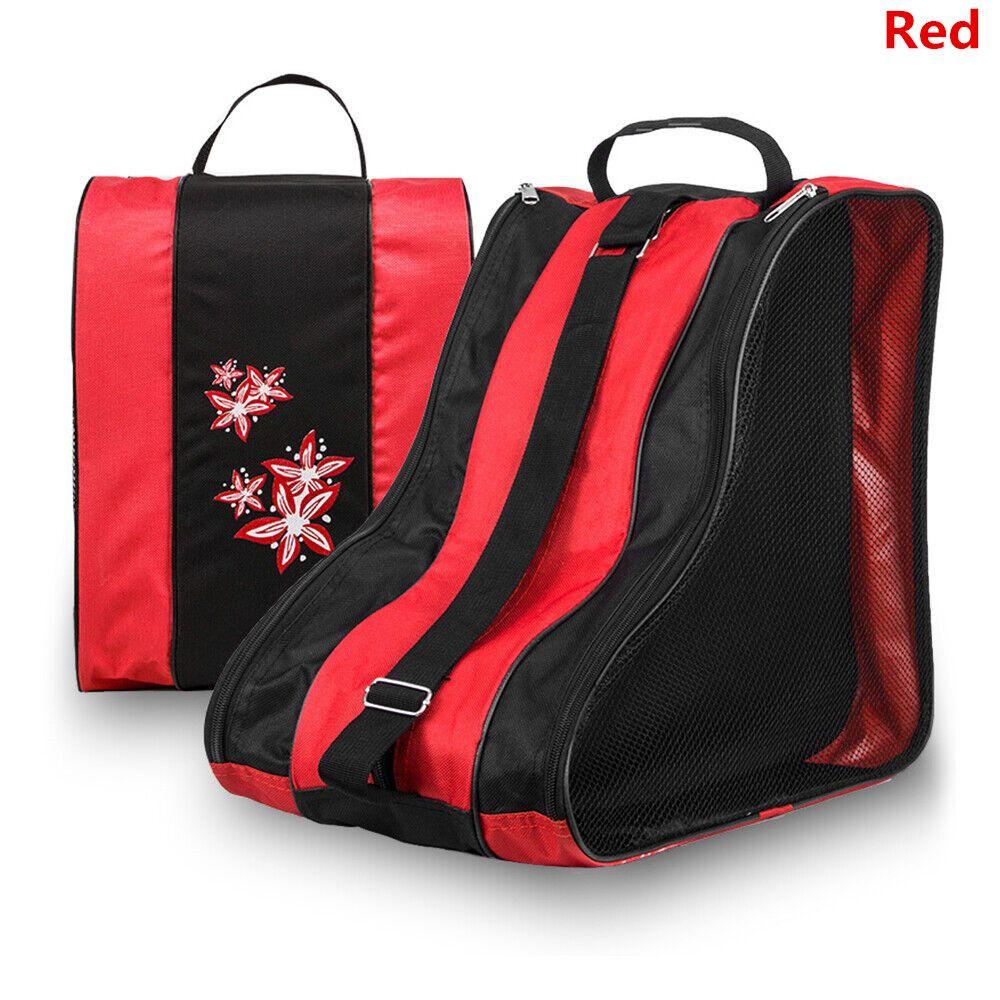 

Дышащая ткань Оксфорд Сумка для роликовых коньков большой вместимости Сумка для катания на роликах красный