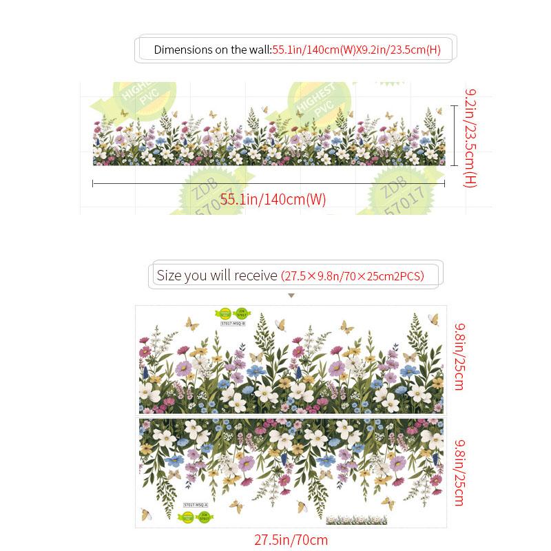 

Цветочная Растение Наклейка на Стену Съемная Самоклеящаяся Наклейка для Гостиной Спальни Фон для Дивана Декор Стен Домашний Интерьер AS PIC разноцветный