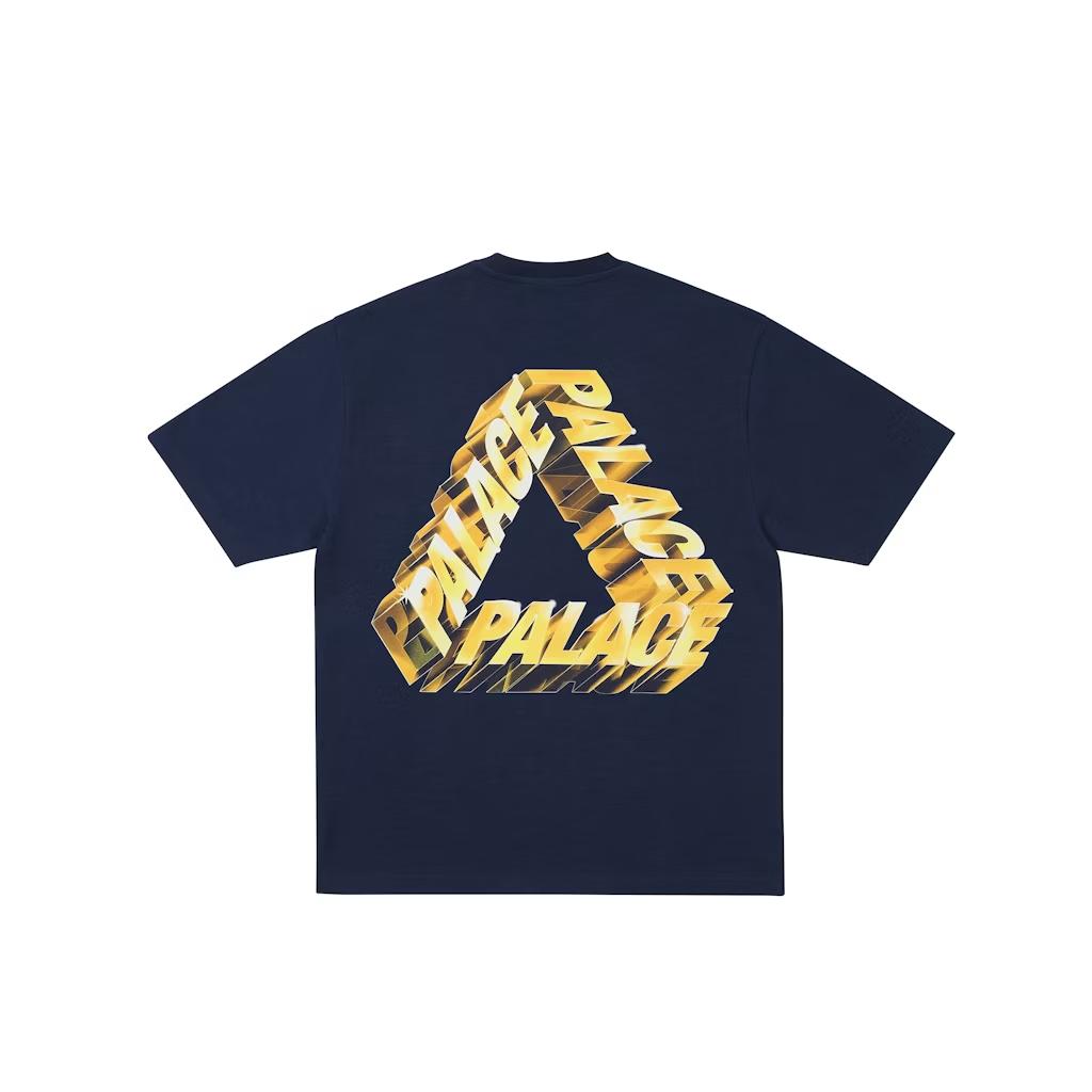 Palace Polished P3 T-Shirt Navy Unisex Tops Blue P29TS043