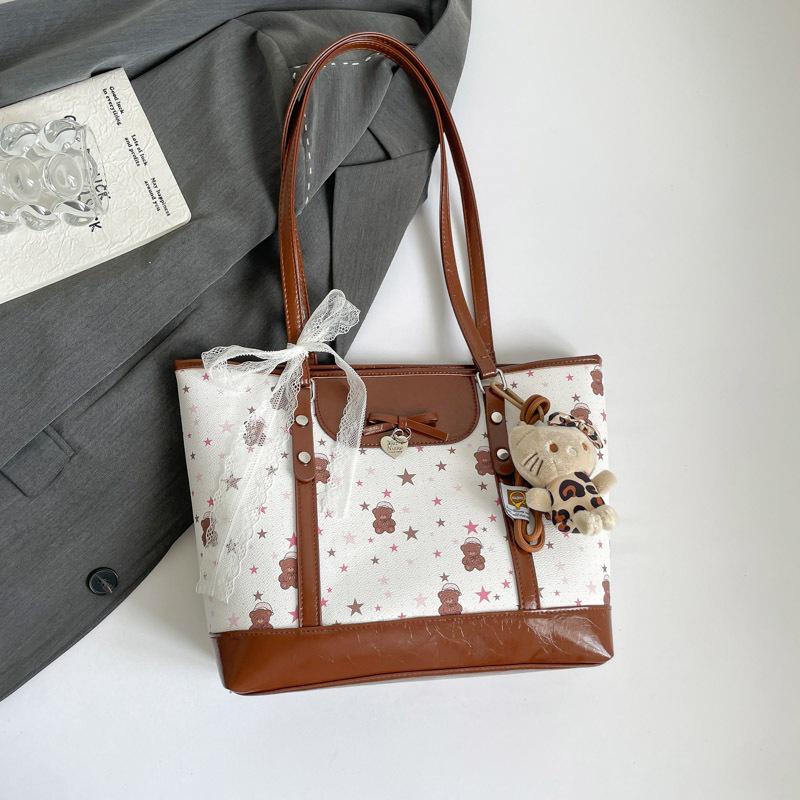 Women's Sweet & Cute High-End Printed Shoulder Tote Bag