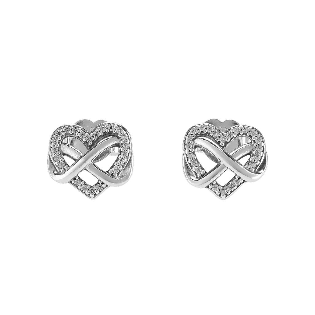 Pandora Wireless Heart Shining 925 Silver Earrings Women earrings 292667C01