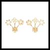 TORY BURCH Solid Color Pattern Design Brass Earrings Women's Gold 160178-gold S