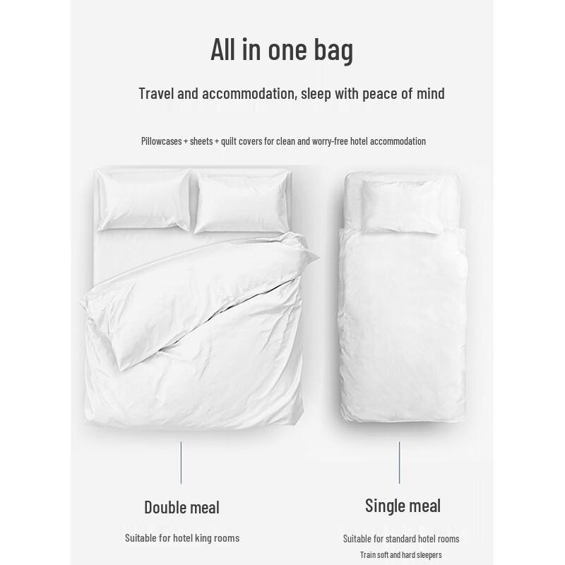 Grace Disposable Double Bedding Set