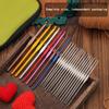 24pcs Metal Crochet Set Electroplating Process Wear-resistant Durable for Handmade DIY Knitted Scarf Sweater Shawl Blanket Doll