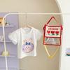 Girls Summer Cartoon Puff Sleeve T Shirt Cute Round Neck Short Sleeve Top