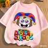 2026 Cute Pomni T-Shirts Children The Amazing Digital Circus Short Sleeve Casual Fashion Printed Boys Girls Tops Spring Summer
