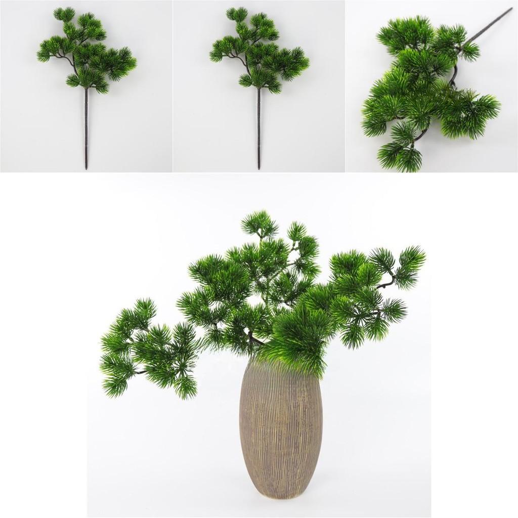 Single Branch Beautiful Pine Tree Artificial Plant With Realistic Leaves For Home Decor