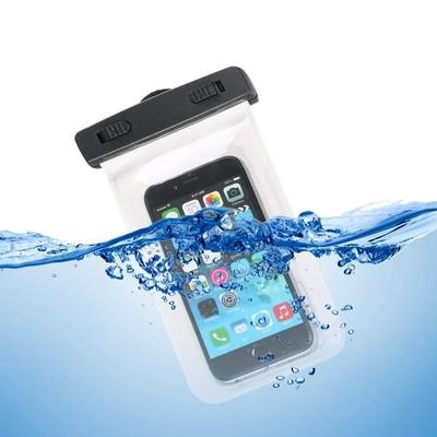 Demarkt - Waterproof Pouch Bag Case Cover for Smartphone Under 6'' - White