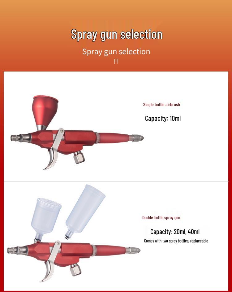 Electric Rechargeable Airbrush for Models, Makeup, Nail Art, Crafts, Hair, Cake, Furniture Repair.