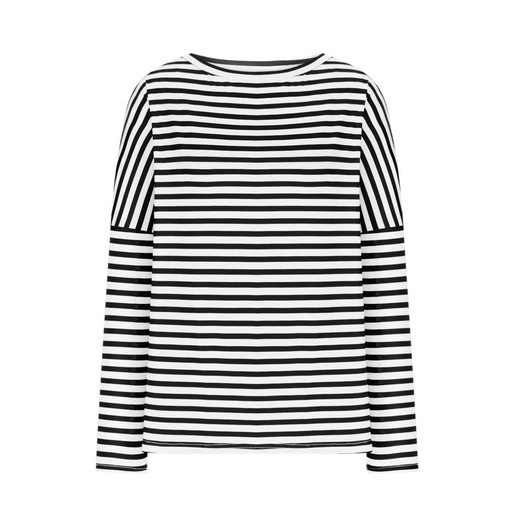 Tops For Women Striped Shirt Casual Long Sleeve Shirts Fashion Top