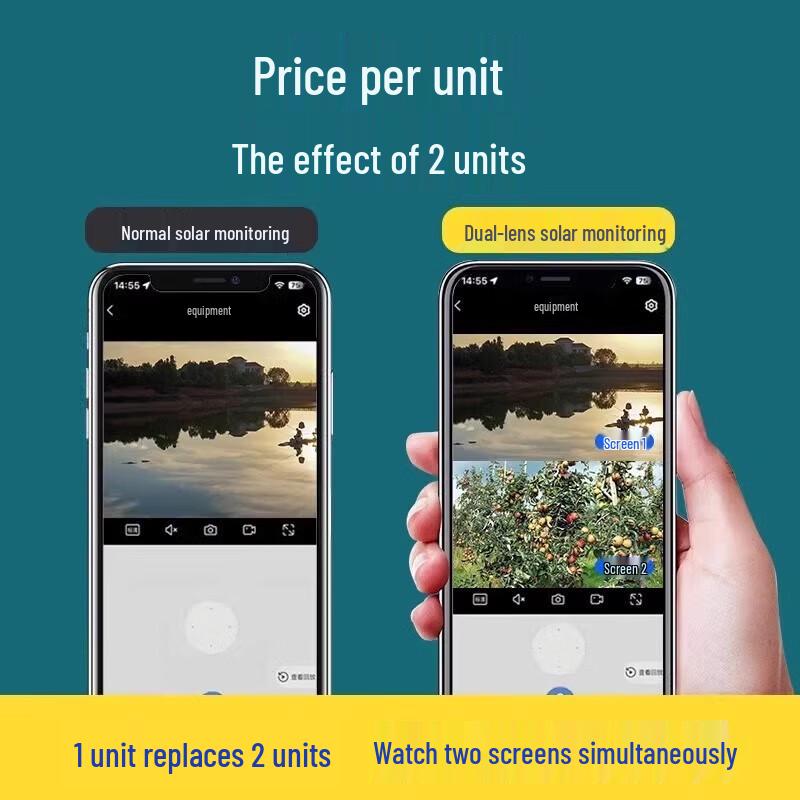 Haoqu 4G Solar Outdoor PTZ Surveillance Camera with Night Vision CN Plug (adapter Included)