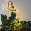 Solar Wrought Iron Kettle Garden Light: Hanging Courtyard and Lawn Decoration