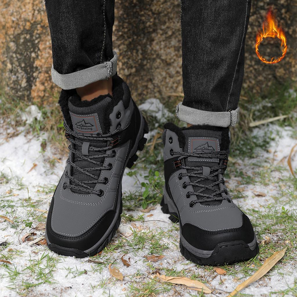 TUINANLE Men Women Hiking Boots Winter Warm Fleece Waterproof Outdoor Trekking Climbing Athletic Sport