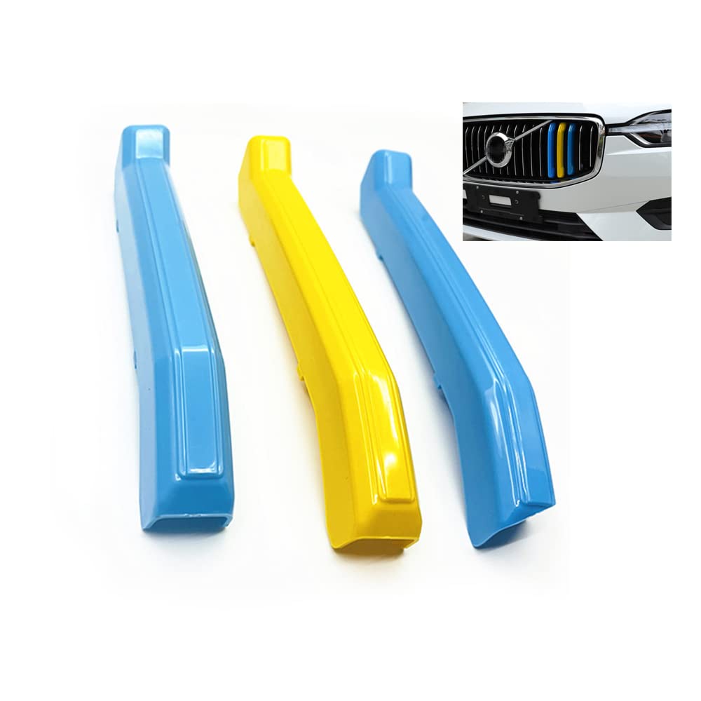 

SANRILY Front Grille Cover for VOLVO XC60 2022 Trim Cover M Color Insert Trim ABS Accessories Blue Yellow Blue синий