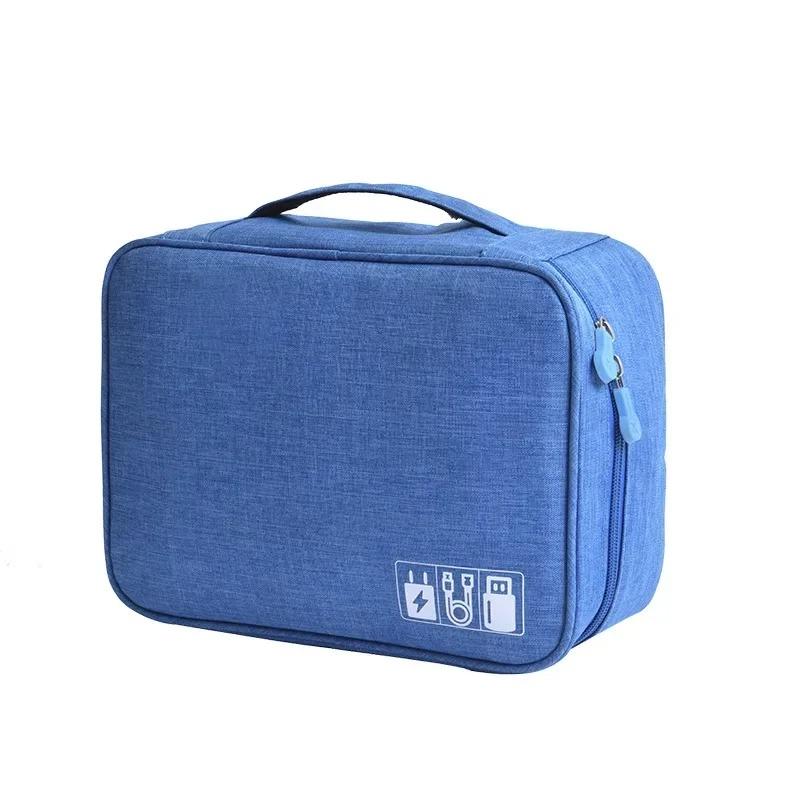 1Pc Multi-functional Large Capacity Digital Electronic Organizer USB Data Line Charger Plug Headphone Travel Storage Bag