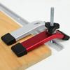 Woodworking Table Aluminum Alloy Quick Acting Hold Down Clamps, for T Slider Handle Workbench T-shaped Slide Slot Auxiliary Tool