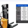 1 Ton Semi-Electric Pallet Stacker with 3 Meter Lift (CN Version)