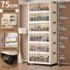 45-90 Wide Multi-layer Folding Plastic Storage Cabinet for Baby Wardrobe Organizer
