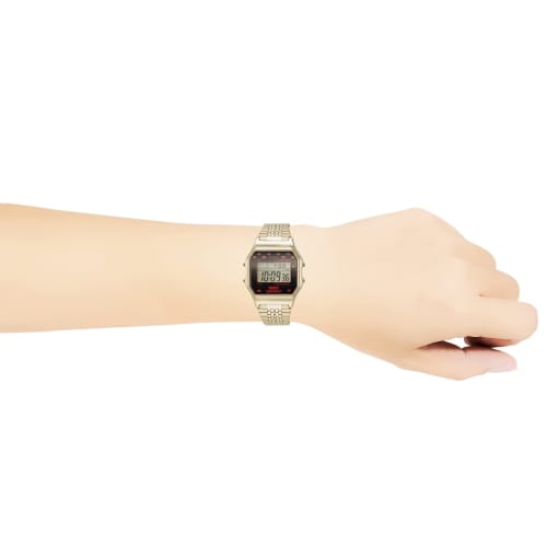 TIMEX Watch Space Invaders Collaboration TW2V30100 Gold