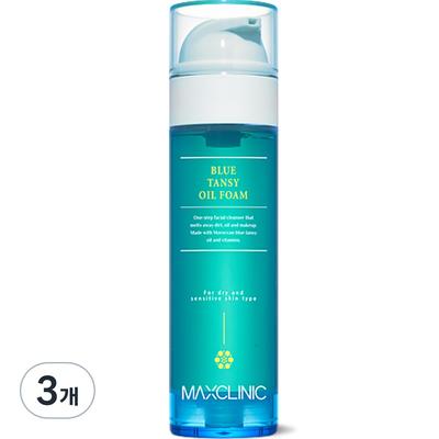 Max Clinic Blue Tanzy Öl Schaumreiniger, 110g, 3 Stück