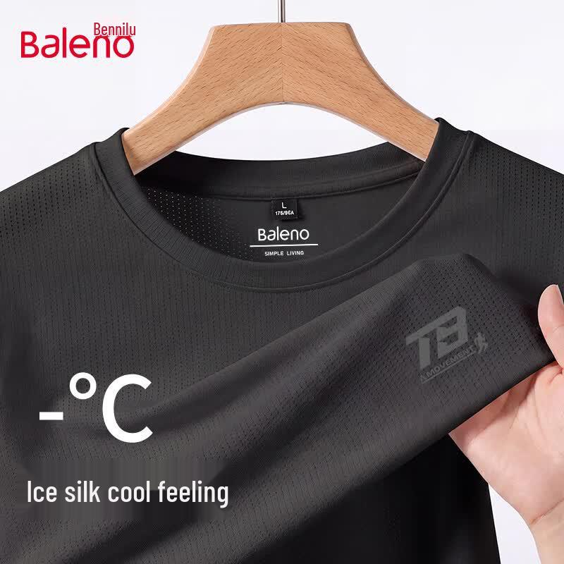 Baleno Men s Ice Silk Breathable Mesh Short Sleeve T-Shirt 2XL