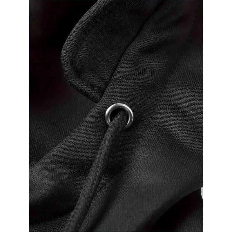 Men S Solid Color Hooded Sweatshirt Casual Loose Long Sleeve
