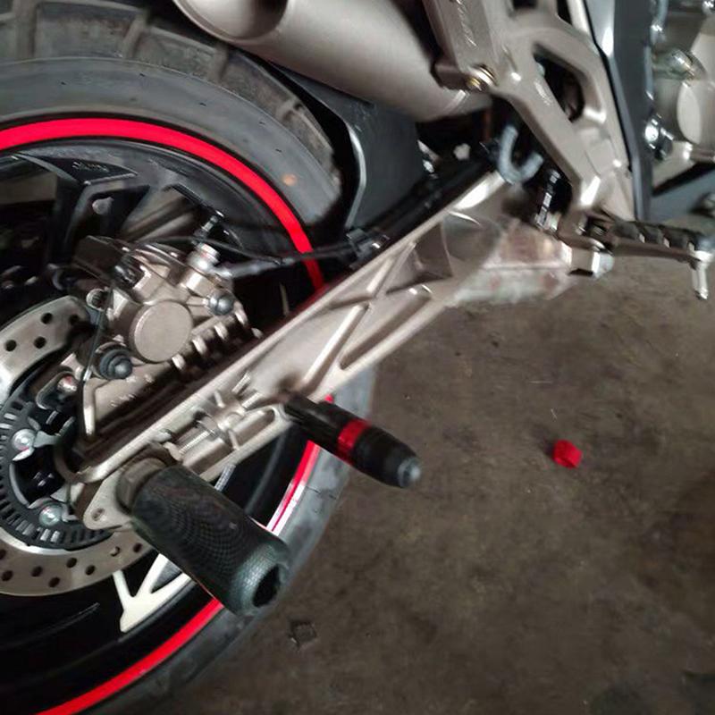 1 para uniwersalnych motocyklowych ram przesuwnych antykolizyjnych ochrona silnika CNC stop aluminium Crash Protect ochraniacze przed upadkiem do otworu gwintowanego 8 mm