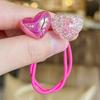 2pcs/lot Elastic Hair Ties Acrylic Beads Kids Hair Bands Cute Ponytail Hair Ties  Hair Accessories