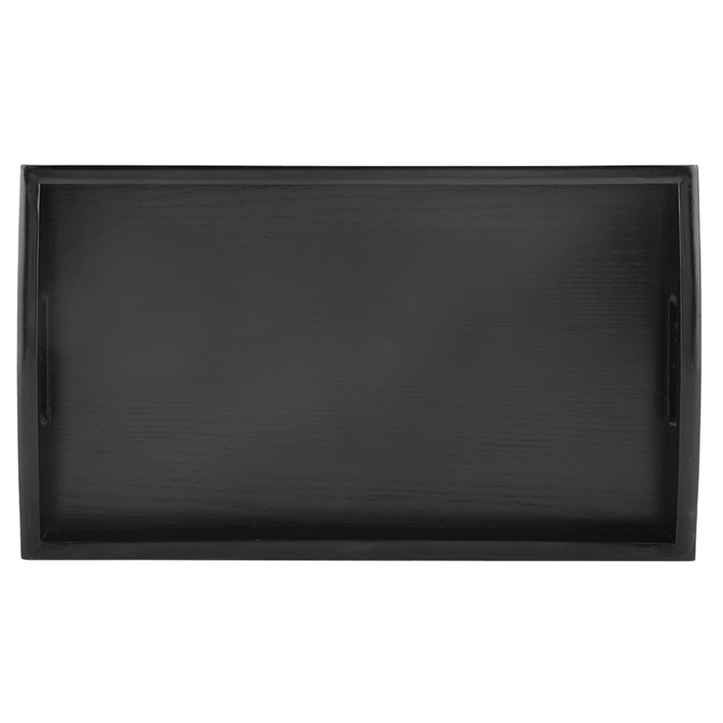 Large Wood Serving Tea Water Drinks Tray Wooden Breakfast Tea Serving Tray With Handle #3