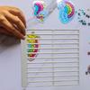 Gem Art Ruler Square Gem Drawing Grid Anti-Slip High Precision Portable Crafting Supplies for Hobby Crafting Home Decoration
