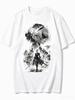 2026 New Unisex Crew Neck Casual Short Sleeve T-Shirt With Ink Wash Double Exposure 2B Print From NieR Automata T-shirt