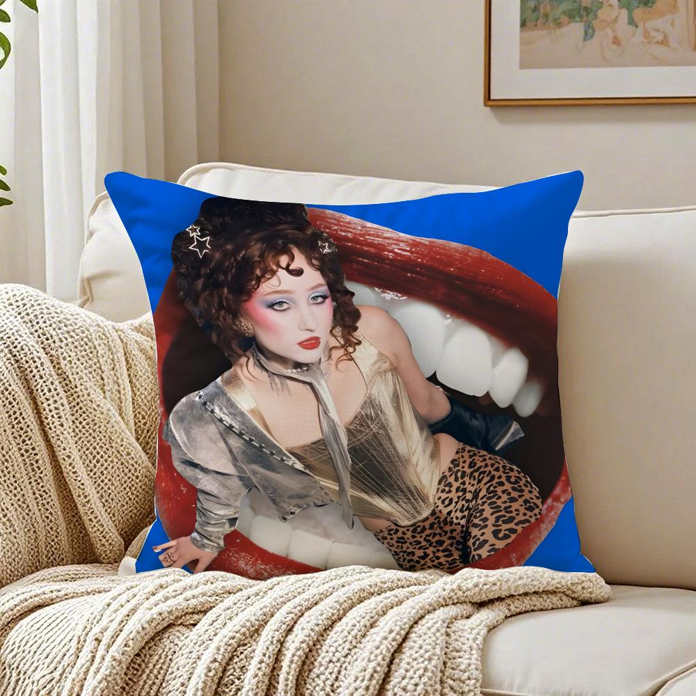 Bold Pop Singer C-Chappells R-Roans Cushion Cover Linen Pillowcase Soft For Sofa Bed Home Room Decor