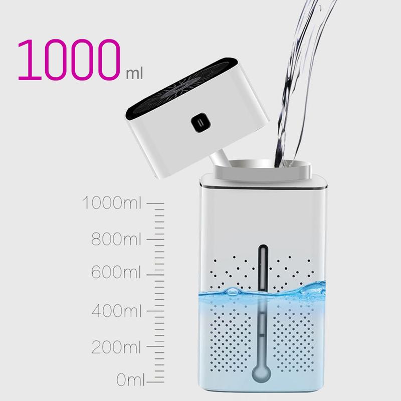 1000ML  Humidifier Electric Ultrasonic Humidifier Aromatherapy Diffuser Hine Quiet Mist Maker Ger for Home Office