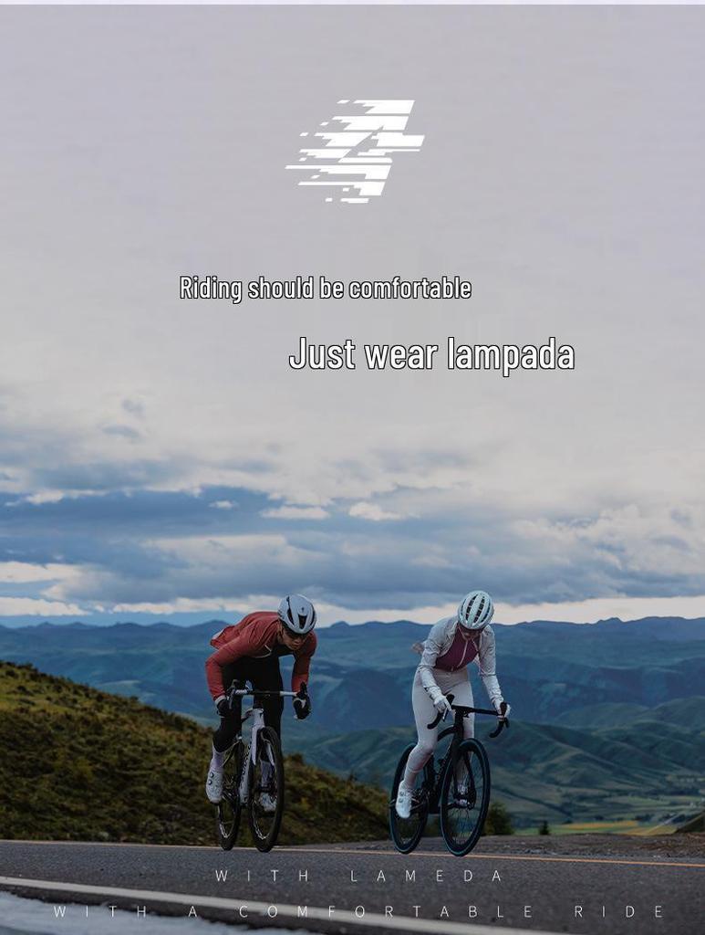 Lampaida Men's Long Sleeve Thermal Compression Cycling Suit