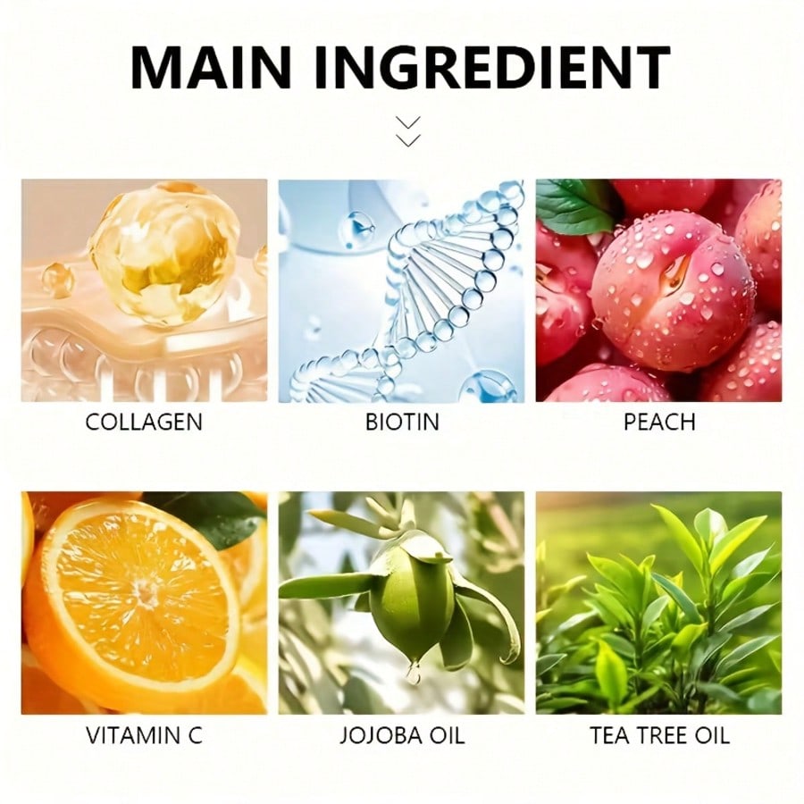 Collagen & Biotin Face Mask - Alcohol-Free, Deep Moisturizing, Improves Skin Elasticity, Brightens A