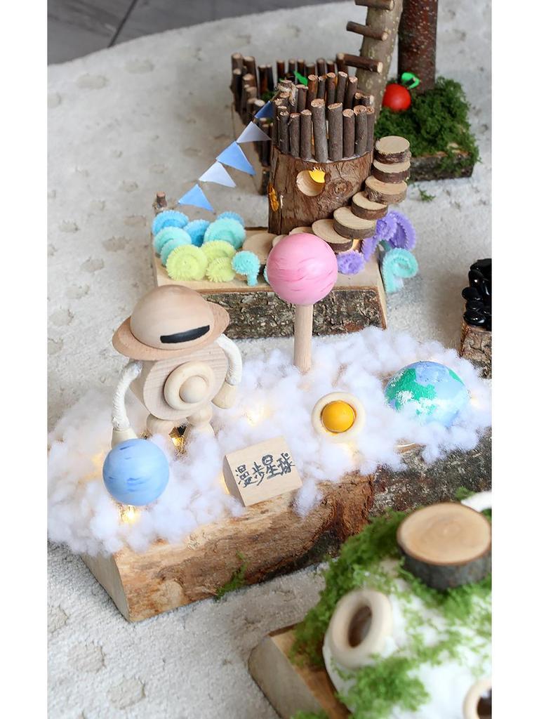 Little Treehouse DIY Kit: Semi-finished Wooden Toy for Creative Kindergarten Assembly