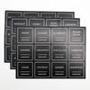 2.5" Waterproof Erasable Coffee Syrup Flavor Labels - Set of 36 Stickers
